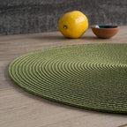Now Designs Disko Round Placemats, Disko Fir, Set of 4 - Image 3
