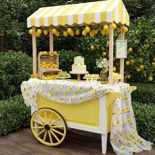 8 Pcs Lemon Table Runner 29 x 70 in Lemon Tablecloth Citrus Decor - Image 4