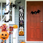 Halloween Porch Sign, Boo Sign for Front Porch, Spooky Pumpkin Wooden Sign Yard, Vertical Wood Sign Standing for Patio Front Door Porch, Long Porch Sign for Holiday Home Party Yard Indoor Outdoor Decor, 47x8 inch - Image 6