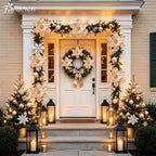 8PCS Large Christmas Magnolia Flowers for Christmas Tree Wreath - Image 6