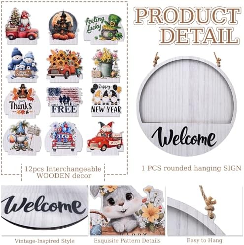 13pcs Interchangeable Welcome Sign Set - Image 5