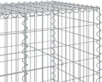 vidaXL Gabion Basket with Cover - Galvanized Iron Cage for Outdoor Landscaping/Decor - Tool-Free Assembly - 374"x39.4"x39.4" - Image 4