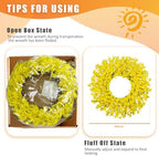 24 Inch Artificial Yellow Forsythia Wreaths Spring Summer Fall Wreath - Image 4