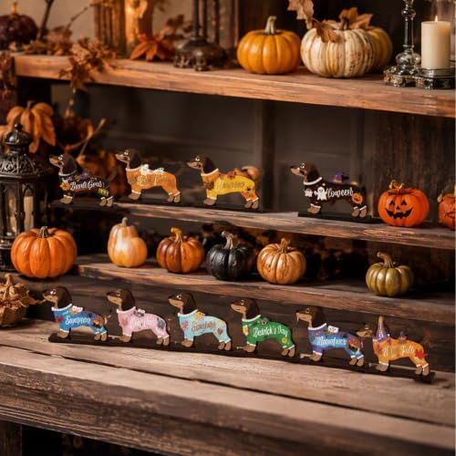 Interchangeable Holiday Wooden Animal Decor Magnetic Figurine (B) - Image 5