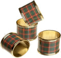 Lenox Nouveau Plaid Napkin Rings, Set of 4 by Lenox