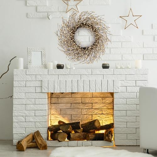 24 Inch Fall Wreath for Front Door Full Artificial Wreath - Image 6