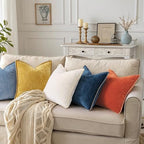 decorUhome Soft Chenille Throw Pillow Covers 24x24 Set of 2 Poseidon - Image 6