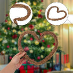 8 Pcs 10 Inch Heart Shaped Natural Grapevine Wreath Set, Hand-Woven Vine Branch Wreaths for DIY Crafts, Christmas Decorations, Home & Event Styling - Image 3