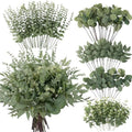lovemoon 130 Pcs Mixed Eucalyptus Stem, Artificial Greenery Stems for Decor by Lovemoon