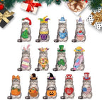 Wood Animal Figurine Magnetic Interchangeable Seasonal Decor (G) - Image 2