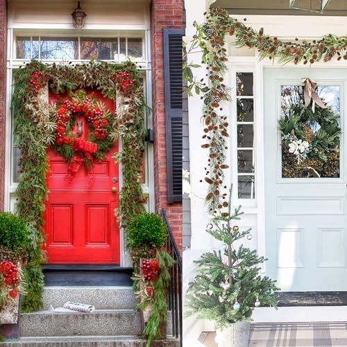 Winlyn 2 Pack Rustic Natural Pinecone Garland 4.6ft Hanging Pinecones Vine Assorted Dried Pine Cones String for Farmhouse Home Thanksgiving Christmas Holiday Woodland Backdrop Wreath Table Centerpiece - Image 6