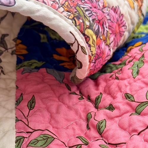 4-Piece Floral Patchwork Quilted Placemats, Original - Image 6