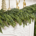 6FT Christmas Artificial Cedar Garland for Mantel - Image 3