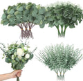 Giegxin 1000 Pcs Mixed Artificial Eucalyptus Leaves Stems Bulk Green by Giegxin