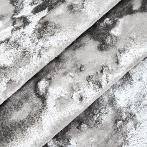 Premium Series, Crushed Velvet Throw Pillow Covers, Luxury Thick Cushion Cases for Home Decor, Granite Grey, 18x18 Inch, Covers Only - Image 4