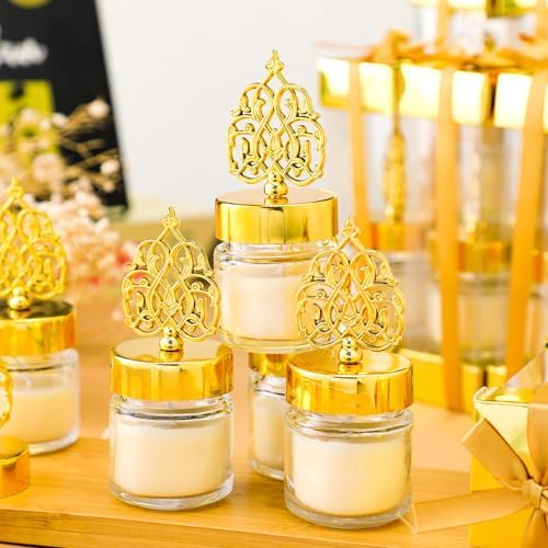 Hoolerry 12 Pcs Ramadan Mubarak Gifts Eid Candle Ramadan Decorations Muslim Islamic Meditation Gift Bulk Scented Lavender Candles Muslim Night Light Favors for Family Home Table Celebration Decor - Image 4