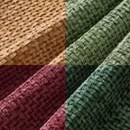 MIULEE Soft Decorative Chenille Pillow Covers Christmas Dark Green 20x20 - Image 6