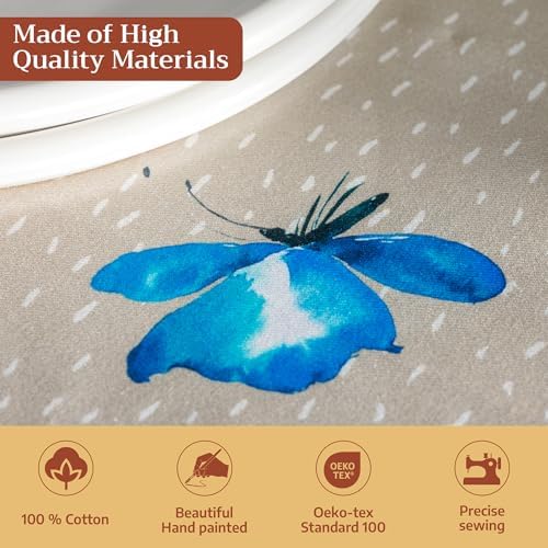 Maison d' Hermine Table Cloth Round Table Reusable 100% Cotton 63" Diameter - Image 3