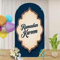 7.2FT Arch Backdrop Cover Ramadan Mubarak Runner Ramadan Decor Ramadan Table Wedding Arch Cover Spandex Fitted Stretchy Backdrop Stand Covers for Birthday Party Wedding Decoration by Unknown