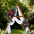 Artificial Wedding Arch Flowers Floral Swag Welcome Sign Ceremony Decor - Image 3