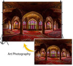 Leowefowa Dreamy Castle Background for Photography 18x7ft Vinyl Medieval Palace Photo Shoot Backdrops Room Decor Wallpapaer Birthday Party Decoration Photo Booth Props - Image 6