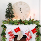 Giegxin 9 ft Magnolia Leaf Garland with Pinecone Christmas Greenery - Image 3