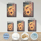 ZERILYN Ship Next Day – American Flag Sunflower Canvas Print, Rustic Patriotic Wall Hanging, Independence Day Home Decor, Country Farmhouse Wall Art - Image 6