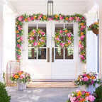 Balsam Hill Outdoor Radiant Peony Spring & Summer Garland - 6' Premium UV-Protected Artificial Floral Garland for Porch, Railing, & Outdoor Spring Decor - Image 2