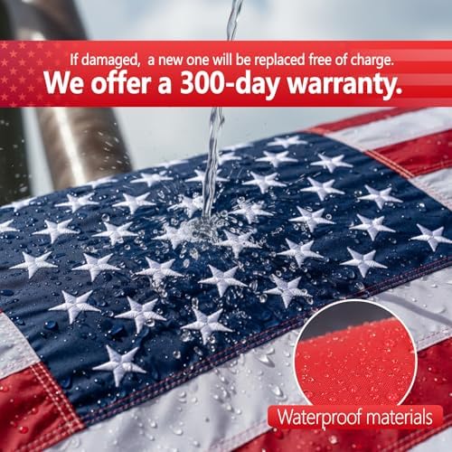 Indestructible 4x6 American Flag Outdoor Heavy Duty Made in USA,Vivid Color American Flag 4x6FT American Flags Nylon,Durable United States USFlag 4x6Ft Made in USA - Image 3