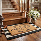 Moucuny 2 Coir Outdoor Mat,Non Slip, 24'' X 35'',16'' X 28'', We Will Serve the Lord - Image 2