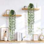4Pcs Fake Hanging Plants, Potted Artificial Plants Hanging Eucalyptus Vines - Image 5