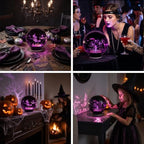 Halloween Decorations Rotating Lamp with Timer 360 Spooky Figurine Light - Image 5