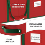 Simple Houseware 128 Christmas Ornament Storage Box with Adjustable Divider - Image 7