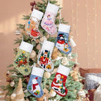 BHD BEAUTY Christmas Stocking Fluffy Semi 3D Soft Faux Fur for Family Decorations Hanging Ornament for Xmas Holiday Party 7 Pack - Image 4