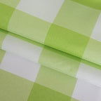 Cupuamon 2 Pack Waterproof Polyester Fabic Square Checkered Tablecloth，54x54 Outdoor Table Cloth，Oil Stain Prevention Table Cloth for Pinics and Parties（Emerald and White） - Image 6