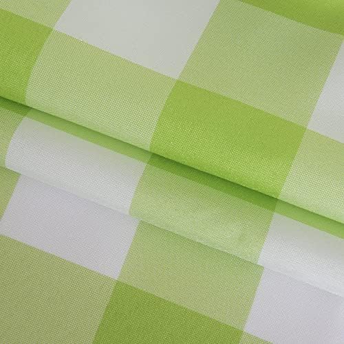Cupuamon 2 Pack Waterproof Polyester Fabic Square Checkered Tablecloth，54x54 Outdoor Table Cloth，Oil Stain Prevention Table Cloth for Pinics and Parties（Emerald and White） - Image 6
