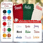 Personalized Christmas Stockings with Embroidered Name,Custom Xmas Stocking - Image 3