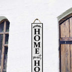 48x8 Inch Farmhouse Style Rustic Vertical Welcome Sign for Front Porch - Wood Plank Set, Cozy "Home Sweet Home" Print, For Indoor & Outdoor Use - Image 5