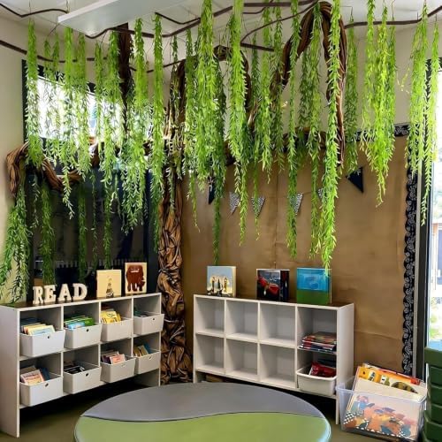 68.9ft Artificial Hanging Willow Vine Greenery Jungle Party Wall DIY Decor - Image 7