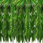 Fake Willow Leaves Vine Twigs,Artificial Willow Leaf,100 Pcs 70.8 in Faux Ivy Greenery Garland Hanging Plants Decoration for Indoor Outdoor Jungle Party Home Room Garden Wedding Wall Decor by Unknown