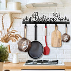 Blulu Christmas Stocking Wall Rack with 5 Hangers Holder - Image 3