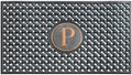 A1HC Natural Rubber Front Door Mat 24x39 inches, Monogrammed Doormat for Entryway, Heavy Duty Shoe Scraper Welcome Mat for Porch, Patio & Outside Entrance - Black by A1HomeCollectionsLLC