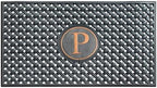 A1HC Natural Rubber Front Door Mat 24x39 inches, Monogrammed Doormat for Entryway, Heavy Duty Shoe Scraper Welcome Mat for Porch, Patio & Outside Entrance - Black by A1HomeCollectionsLLC