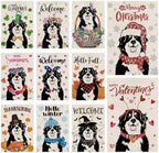 Seasonal Garden Flags Bernese Mountain Double Sided Flags Set of 11 Holiday Farmhouse Indoor Outdoor Yard Lawn Christmas Gifts Decorations 12.5x18 Inch by GPGHEFlags