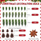 Blushtier 8 Sets Christmas Table Centerpieces Winter Mason Jars Centerpiece Table Toppers Decor with LED Light Pine Cones and Greenery Holiday Gifts for Wedding Birthday Party Supplies Home Office - Image 3