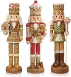 Simgoing 3 Pcs Gingerbread Nutcracker Figures Resin Christmas Nutcracker by Simgoing