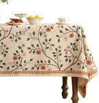 ISAENNE Vintage French Elegant Rectangular Tablecloth,118"x67" by Isaennehomedecoration