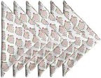 Craftbot Washable Cotton Print Napkins 18x18 inches - Set of 6 - Everyday Use or Dinner Party and Events - Off White Indian Block Printed Fabric by AVKAStudio