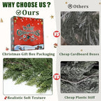 6ft Christmas Garland Realistic Soft and Thickness Green Faux Cedar Pine Garland Artificial Cedar Cypress Garland for Home Fireplace Wall Indoor Outdoor Holiday Party Home Decoration - Image 4