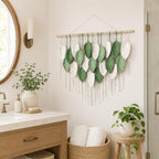 Macrame Wall Art Tapestry - Large Boho Chic Woven Wall Hanging Decor - Image 5